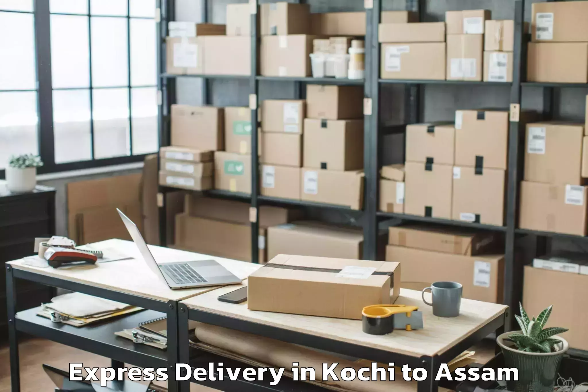 Get Kochi to Doboka Town Express Delivery